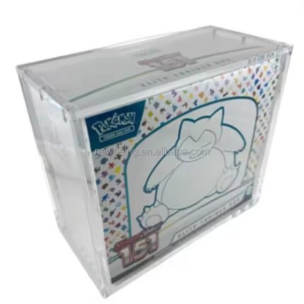 Newbeing clear Acrylic Protective Case pokemon Cards Elite Trainer Box for Pokemon Booster Box